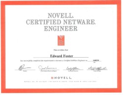 Certified Netware Engineer (CNE), Novell Certified Netware Engineer (CNE), Novell