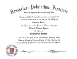 Bachelor of Science (BS), Computer Science, Rensselaer Polytechnic Institute (RPI) Bachelor of Science (BS), Computer Science, Rensselaer Polytechnic Institute (RPI)
