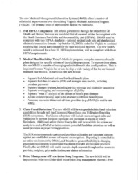MMIS Features Paper, Page 1 MMIS Features Paper, Page 1