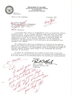 Letter of Recommendation from Commanding General Letter of Recommendation from Commanding General