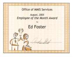 Employee of the Month Award Employee of the Month Award