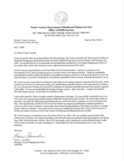 Letter of Recommendation from My Manager Letter of Recommendation from My Manager