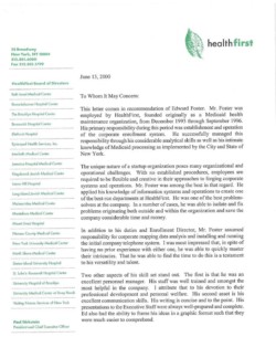 Letter of Recommendation from My Manager Letter of Recommendation from My Manager