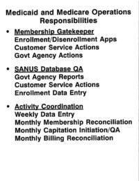 SANUS Operational Responsibilities Presentation SANUS Operational Responsibilities Presentation