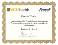 Prosci and VCUHealth - Change Management Practitioner